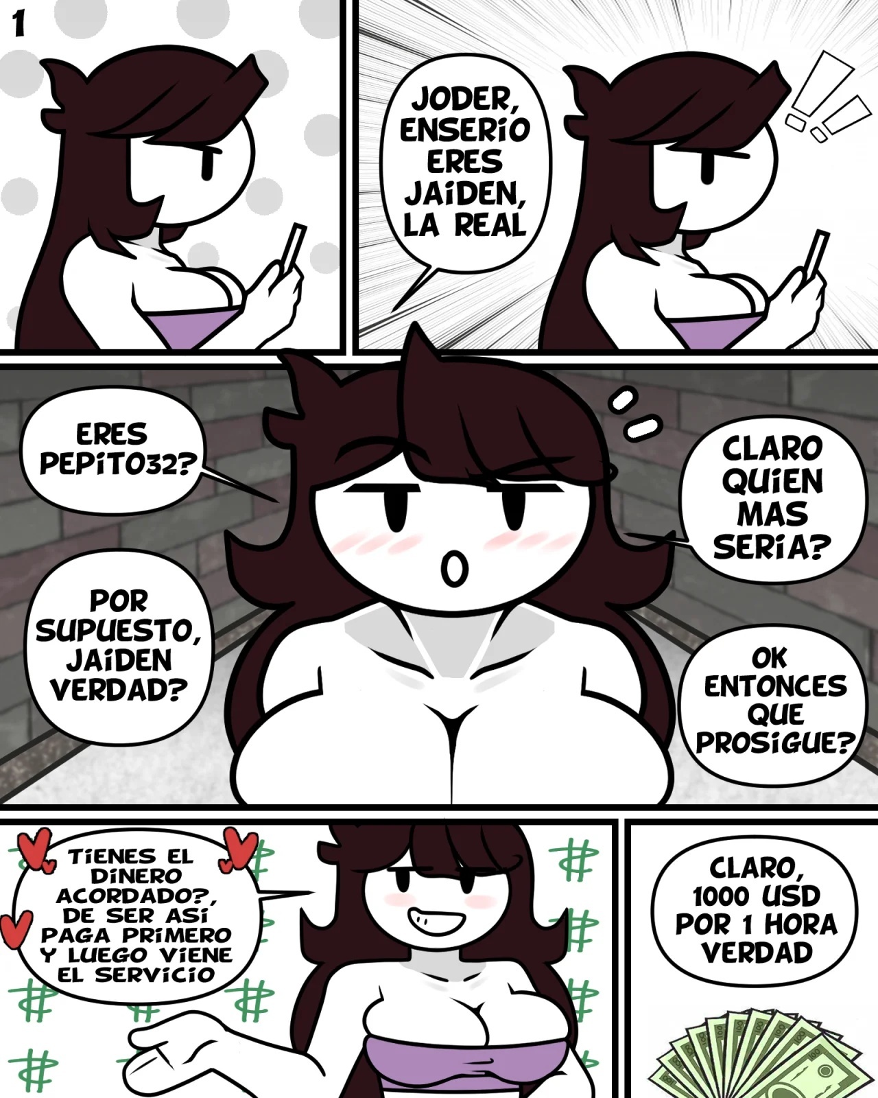 Jaiden Prostitute (Comic) Part 1 Español - 1