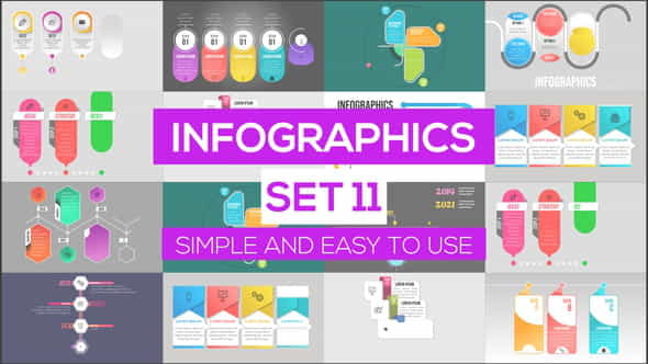 Infographics Set 11 - VideoHive 24981486