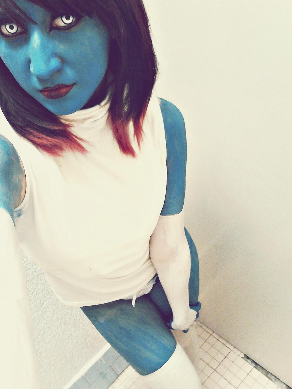 Mystique Cosplay Body Paint