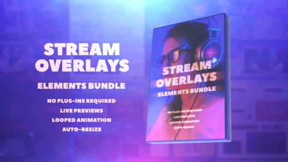 Stream Overlays Elements Bundle - VideoHive 35300585