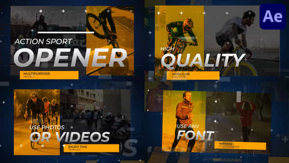 Action Sport Opener After Effects - VideoHive 50690348