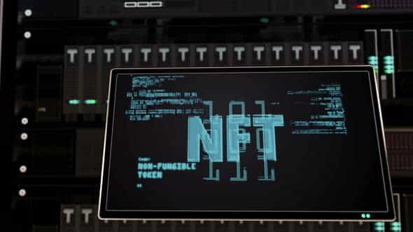 NFT Crypto Art symbol on - VideoHive 31740311