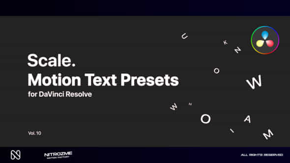 Scale Motion Text - VideoHive 47355663