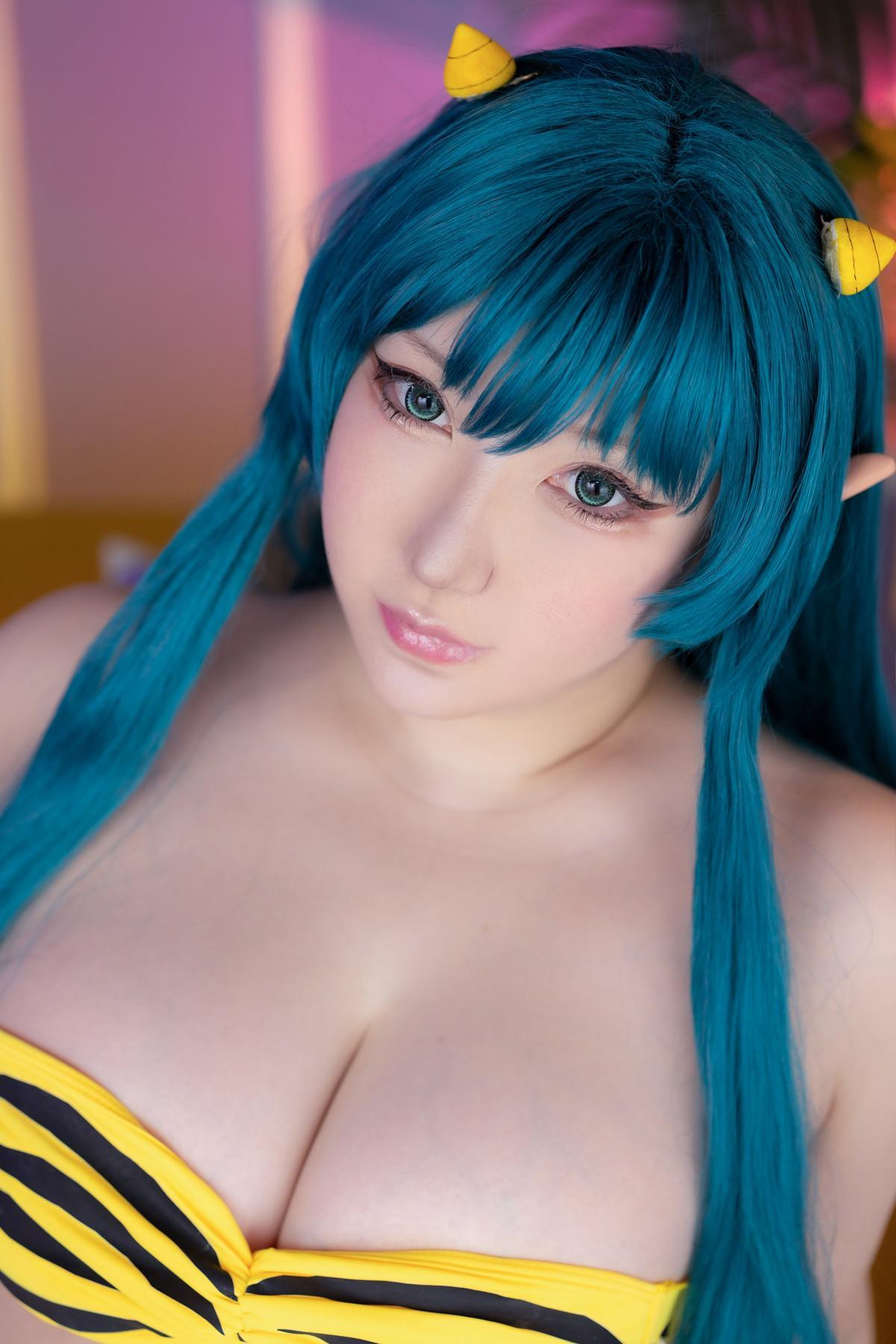 Cosplay SAKUサク Lum ラム うる星やつら Set.01(15)