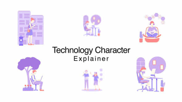 Technology Character Explainer - VideoHive 57901938