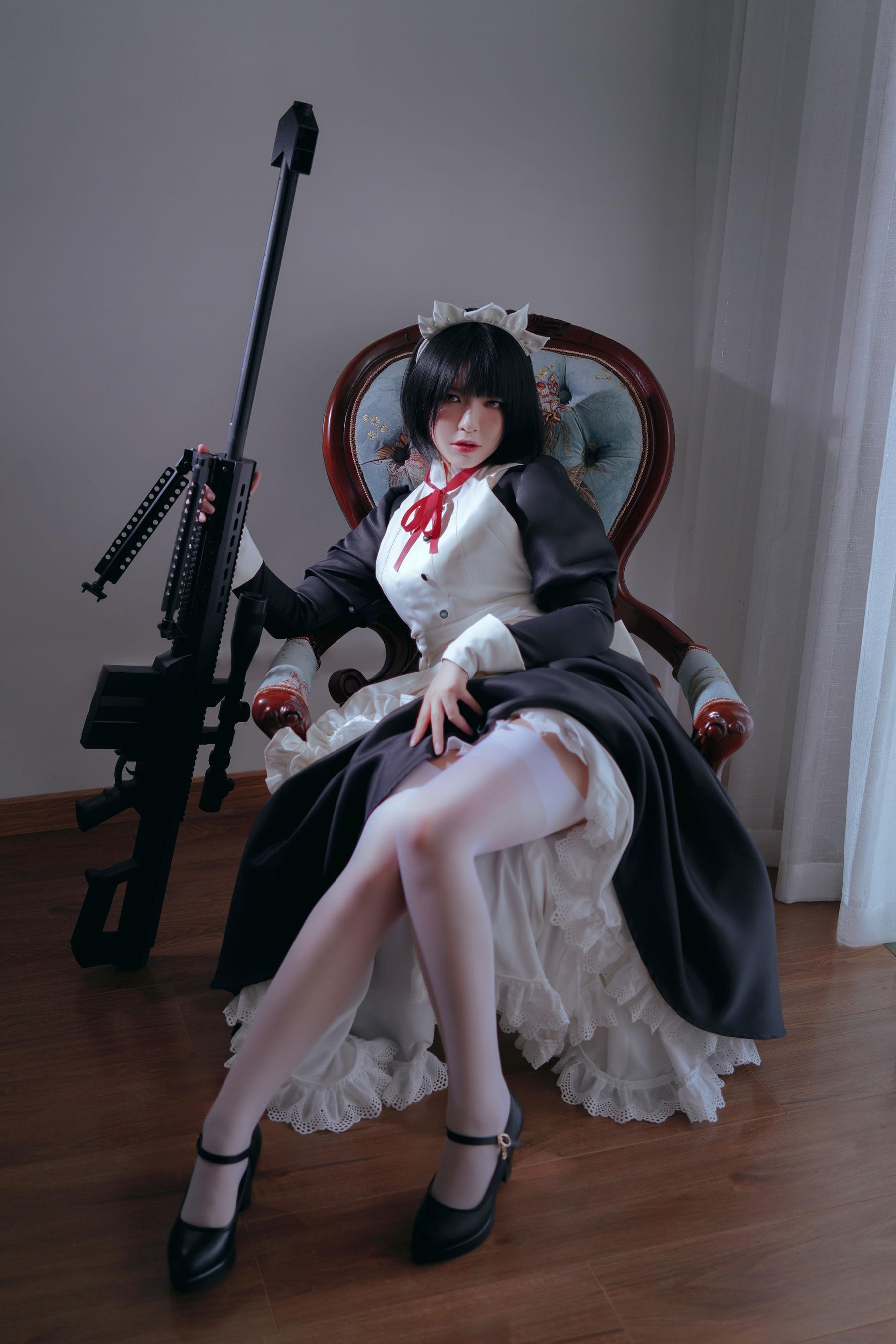 [美女Coser] 半半子 《 嫌パン メイド》 写真集(1)