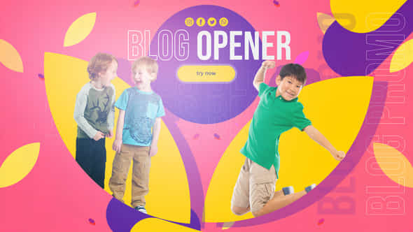 Kids Blog Intro - VideoHive 38997069