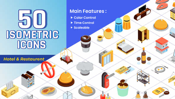 Isometric Icons - VideoHive 44454148