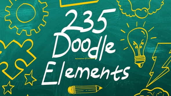 235 Doodle Elements - VideoHive 26342108
