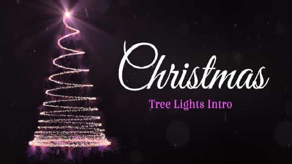 Christmas Tree Lights Intro - VideoHive 13629251