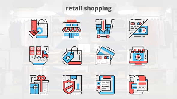Retail Shoping - Thin Line - VideoHive 23455727