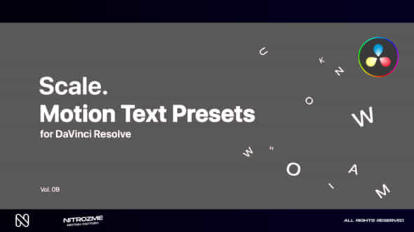 Scale Motion Text - VideoHive 47355658