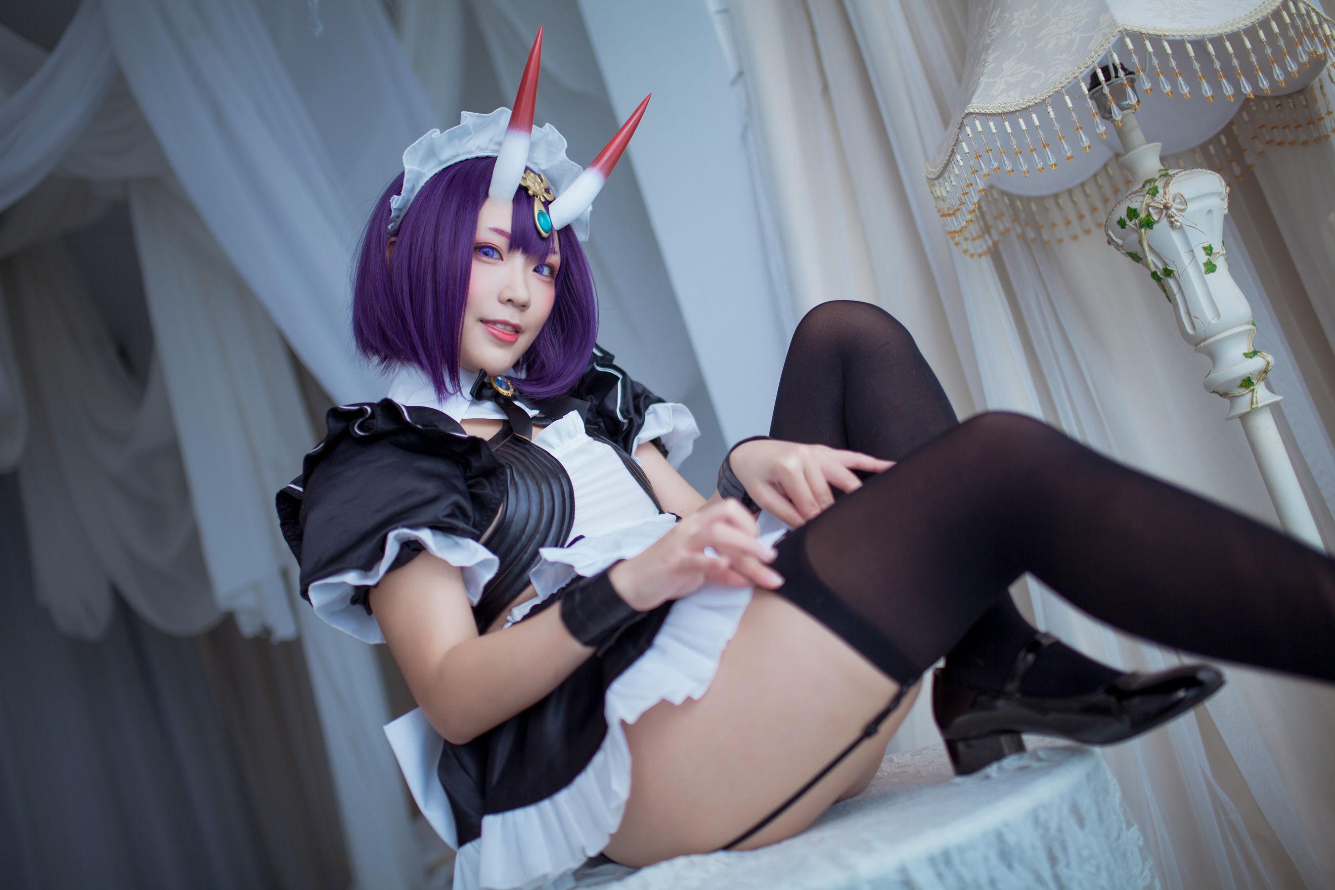 [网红COSER] 动漫博主Mime弥美 – 酒呑童子女仆(15)