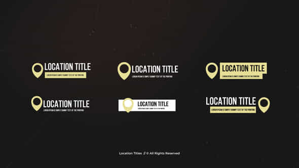 Location Titles - VideoHive 48502392