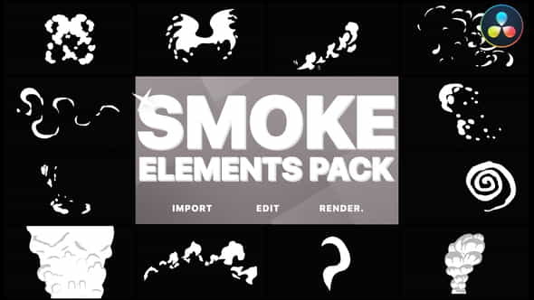 Funny Smoke Elements | DaVinci - VideoHive 33315970