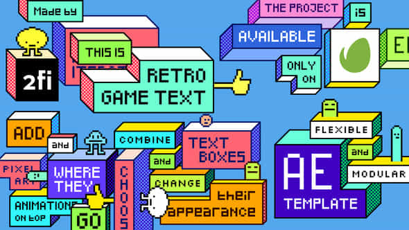Retro Game Text - VideoHive 42114635
