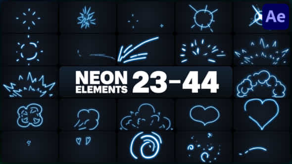 Neon Elements - VideoHive 48159988
