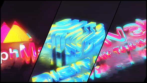 Colorful Abstract Extrusion Logo Reveal - VideoHive 35890795