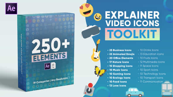 Explainer Video Icons - VideoHive 39375768