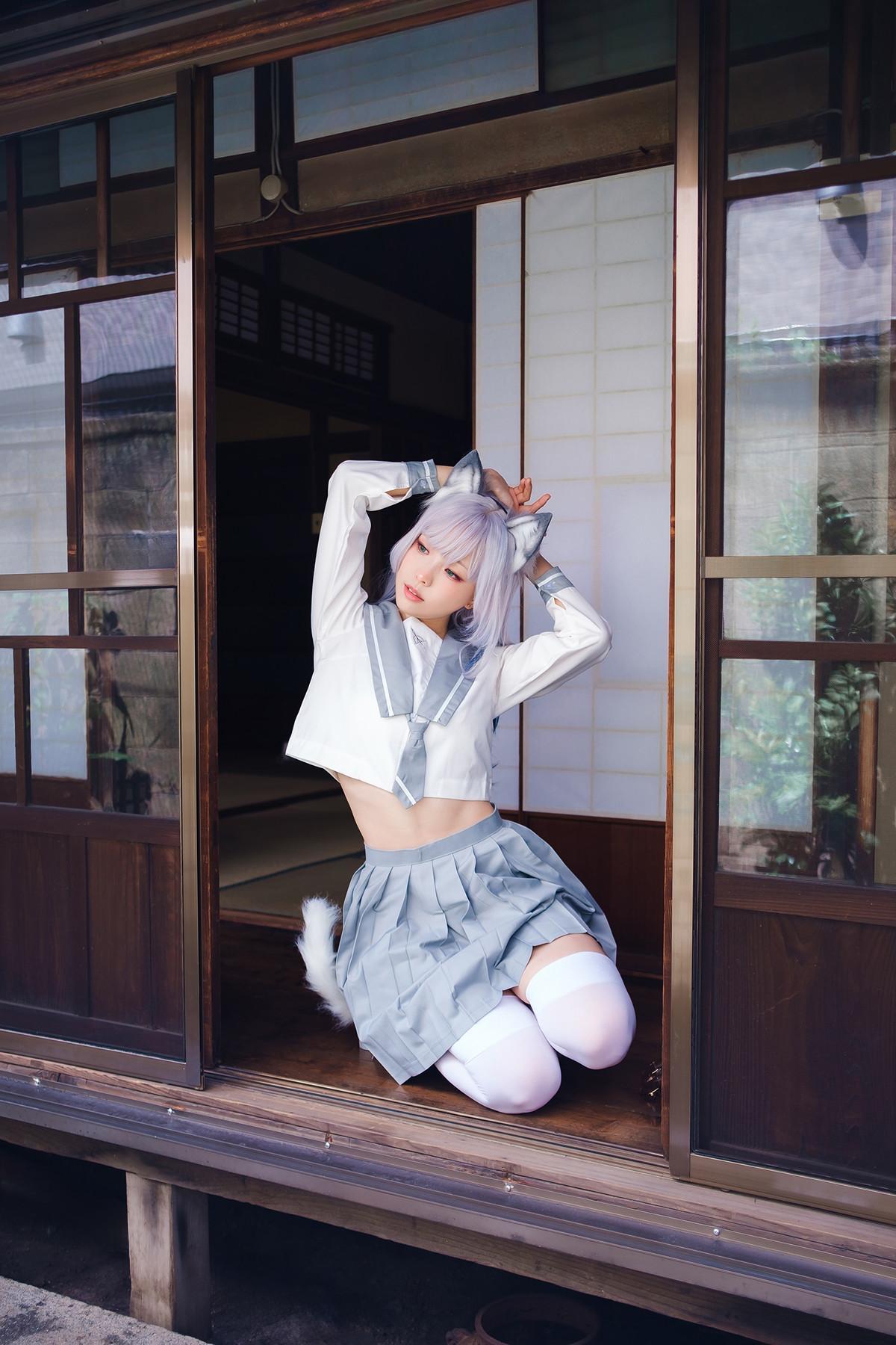 Cosplay ElyEE子 Veranda White Cat緣廊白貓(28)