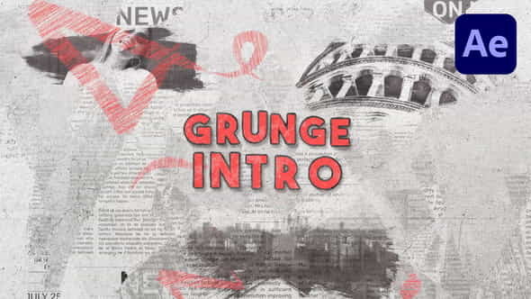 Grunge Brush Logo - VideoHive 39928756