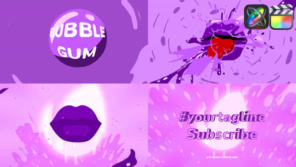 Bubble Gum Logo For Fcpx - VideoHive 52513377