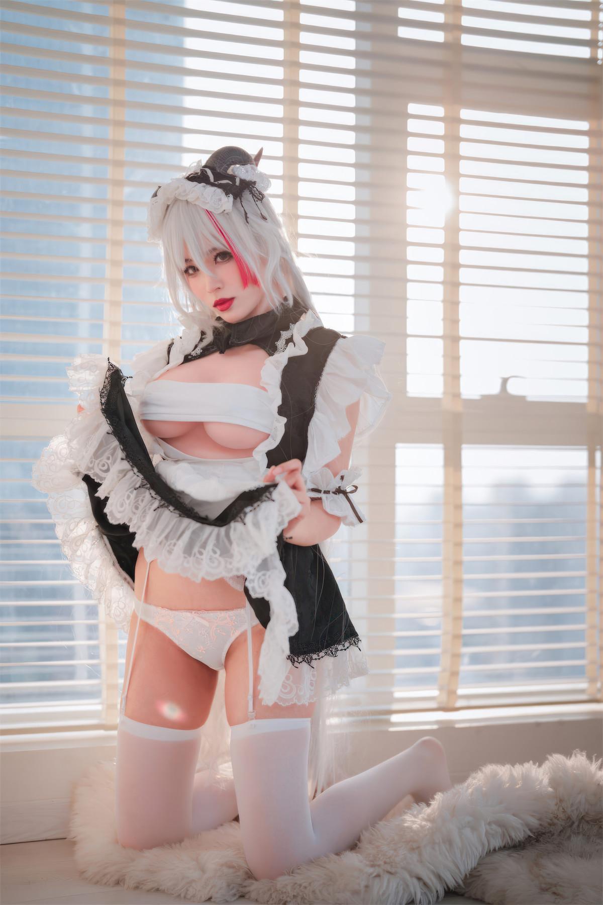 Cosplay 轩萧学姐 碧蓝航线 埃吉尔女仆(4)