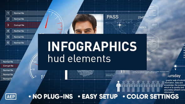 Infographics hud elements - VideoHive 19724786