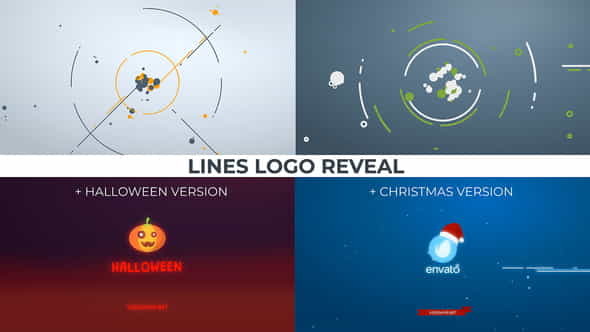 Lines Logo Reveal. +ChristmasHalloween ver. - VideoHive 20982099