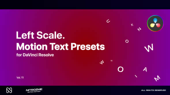 Left Scale Motion - VideoHive 47355608