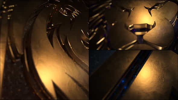 3D Gold Logo Reveal - VideoHive 34798570