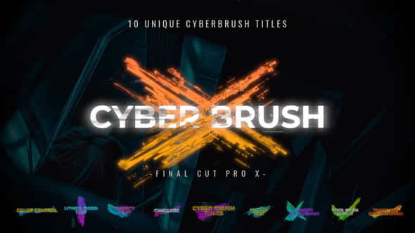 Cyber Brush Titles - VideoHive 34059867