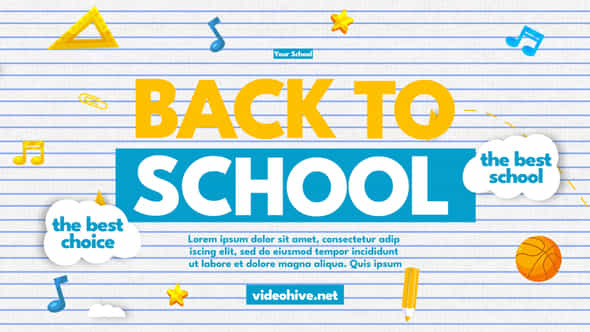 Back To School - VideoHive 40323627