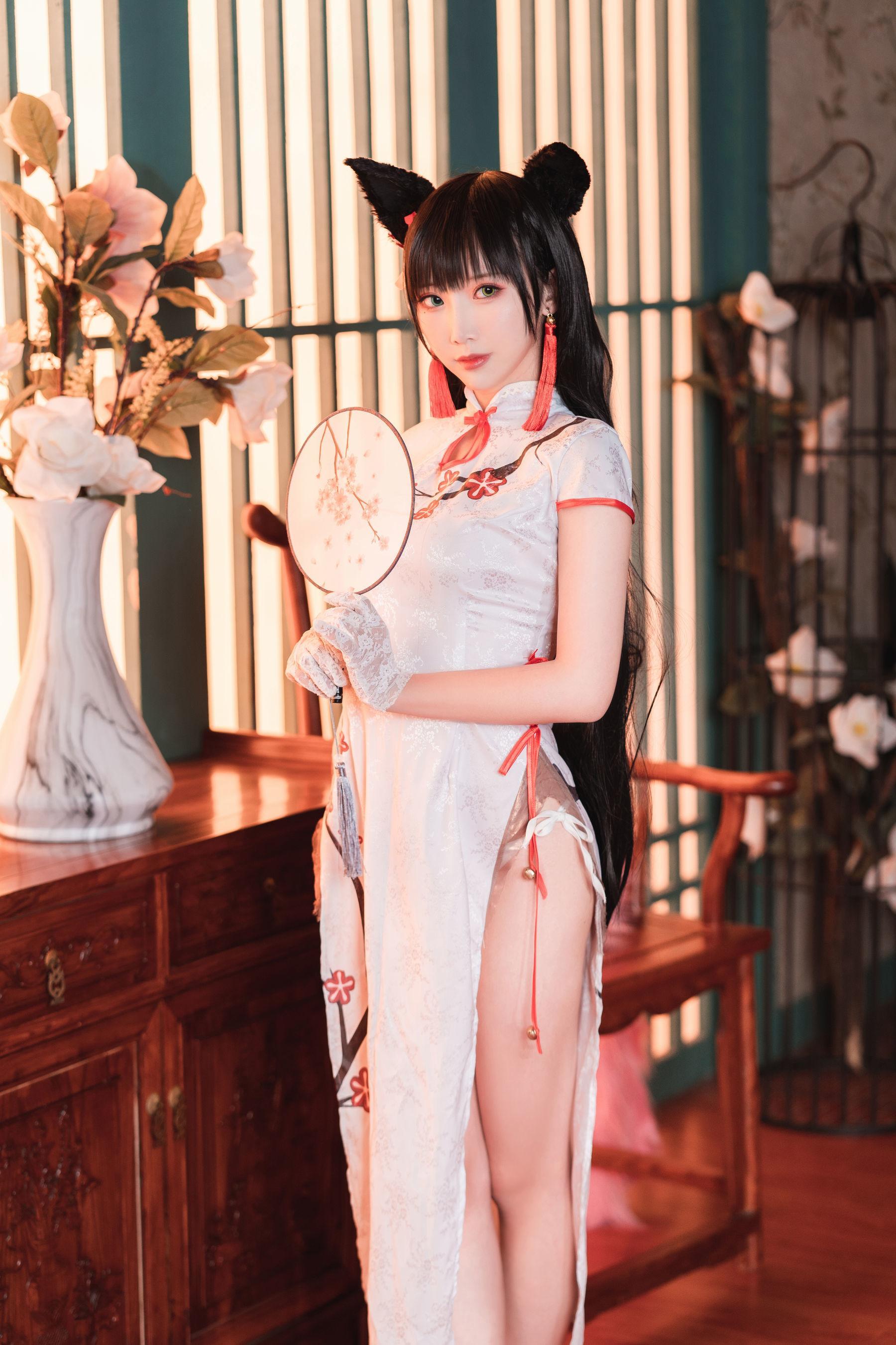 [网红COSER] Coser面饼仙儿 – 旗袍爱宕 写真集(11)