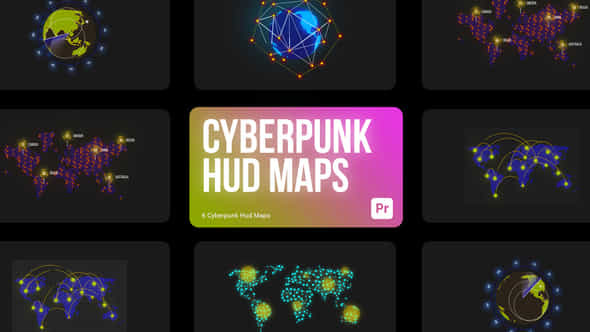 Cyberpunk Maps - VideoHive 44755830