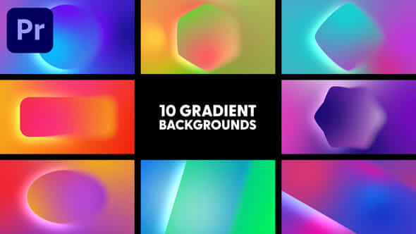 Gradient Backgrounds - VideoHive 43745500