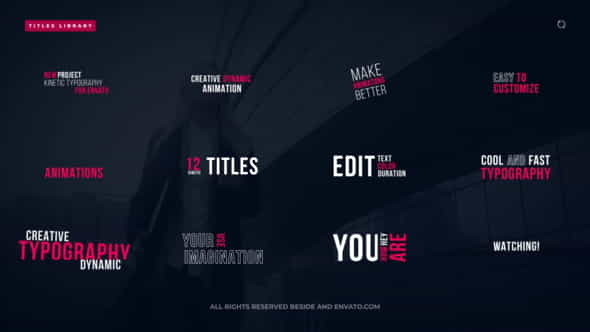 Kinetic Titles | After Effects - VideoHive 35631208