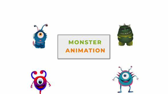 Cartoon Monster Animation - VideoHive 42925044