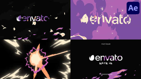 Anime Explosion Logo Opener After Effects - VideoHive 50605290