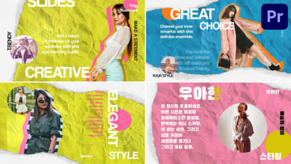 Creative Slides For Premiere Pro - VideoHive 50957608