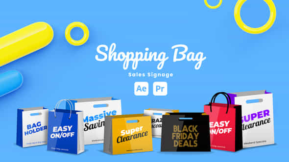 Shopping Bag Sale Signage - VideoHive 51146427