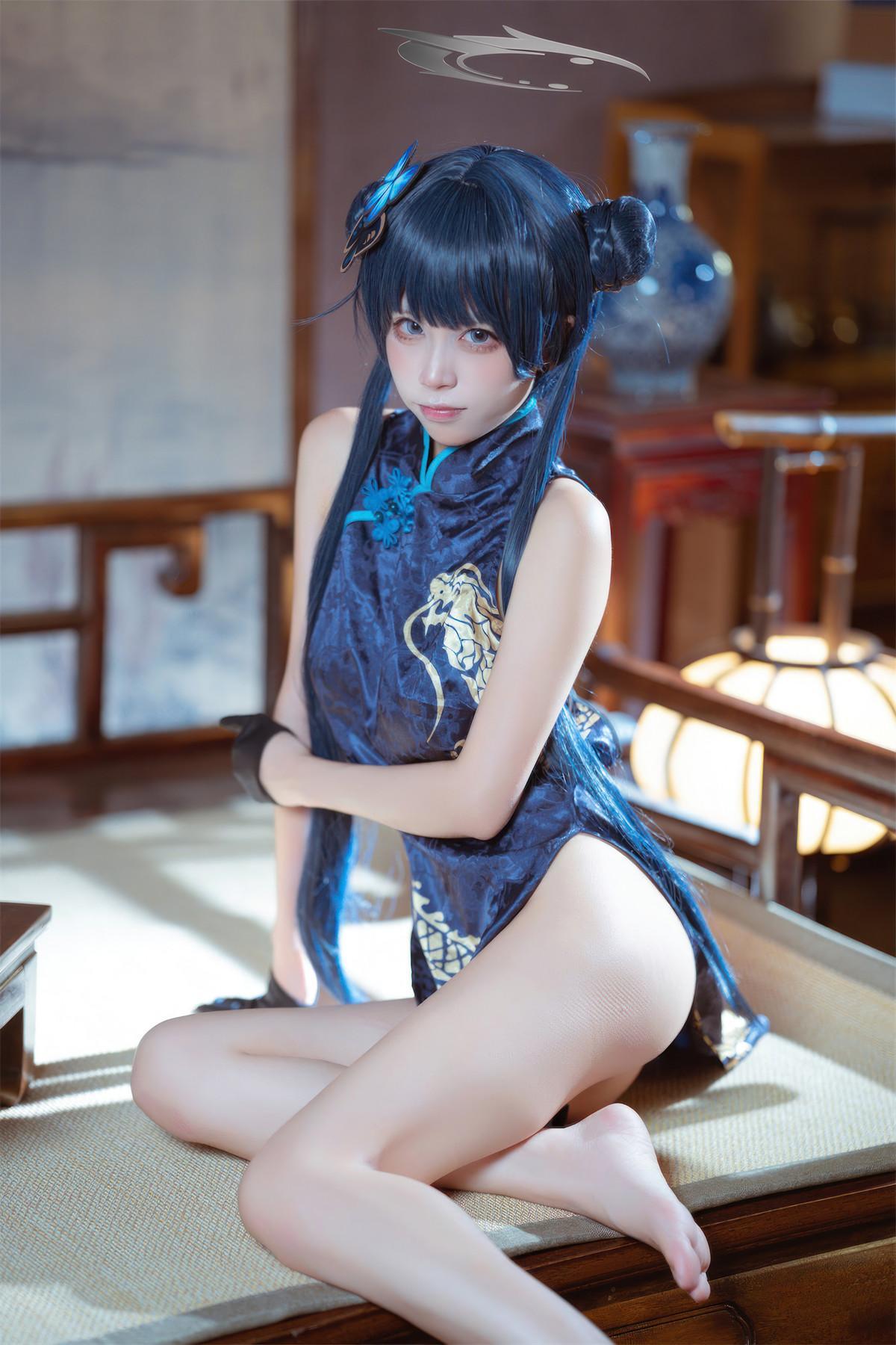 Cosplay 是三不是世w 碧蓝档案 妃咲旗袍(31)