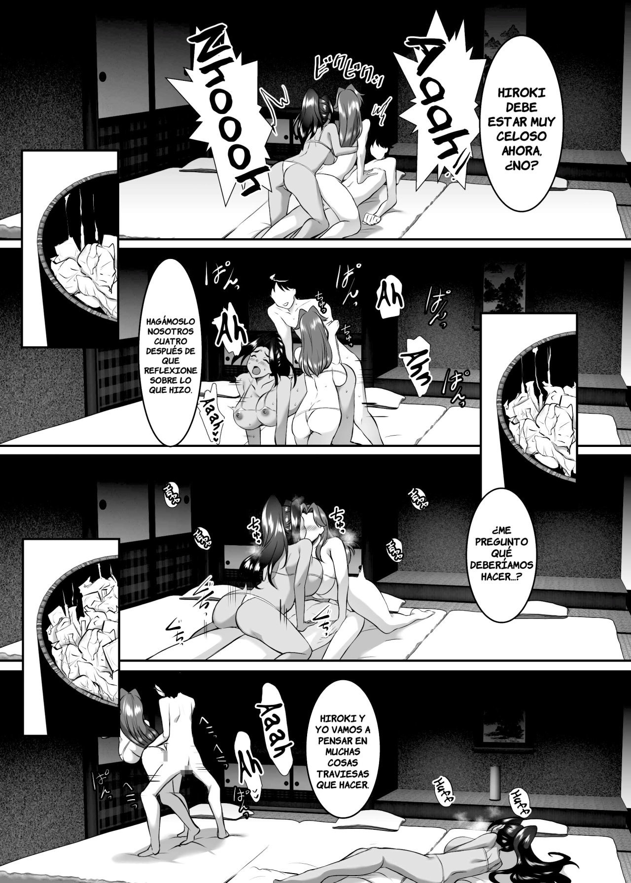 [SPRECHCHOR (Eguchi Chibi, Nintai Akira)] Omae no Kaa-chan, Ii Onna da yo na. Ch. 8 [Spanish] [Pyro] [Digital]