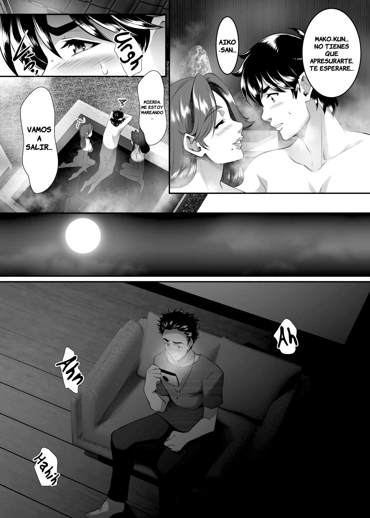 [SPRECHCHOR (Eguchi Chibi, Nintai Akira)] Omae no Kaa-chan, Ii Onna da yo na. Ch. 8 [Spanish] [Pyro] [Digital]