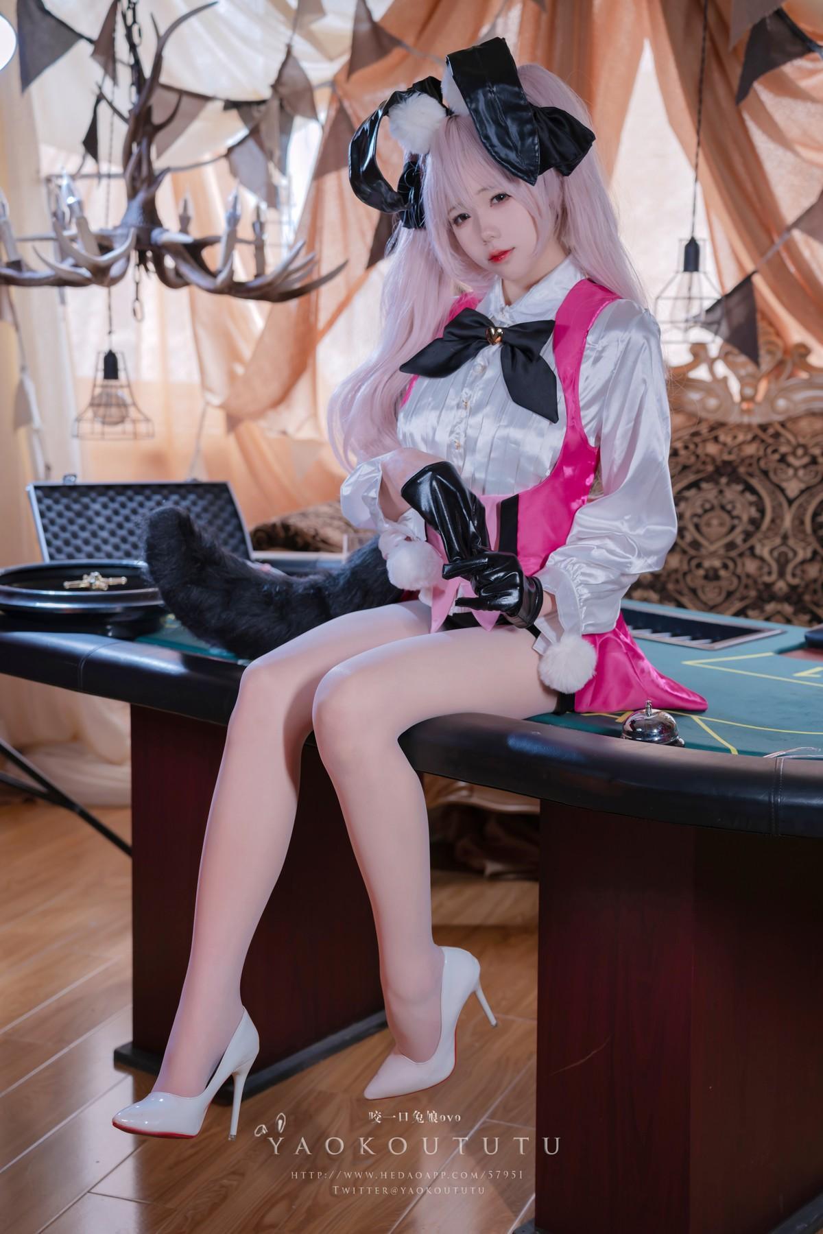 Cosplay 黏黏团子兔 六月订阅『高扬斯卡娅兔女郎』小剧场(21)