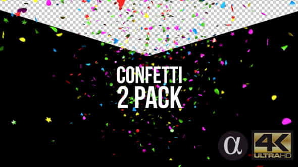Lovely Confetti - 2 Pack - VideoHive 12395522