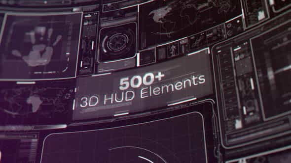 HUD Motion Graphics Package - VideoHive 19788691