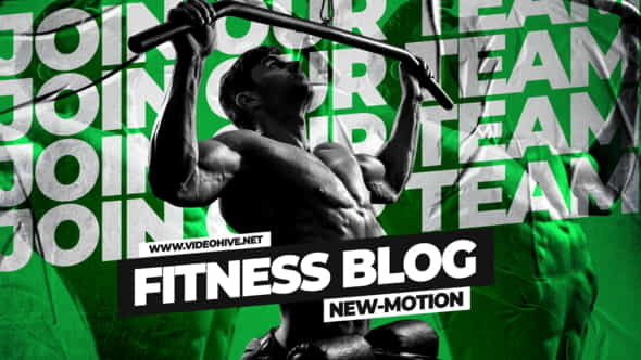Powerful Bodybuilding Fitness Blog Intro - VideoHive 33818585