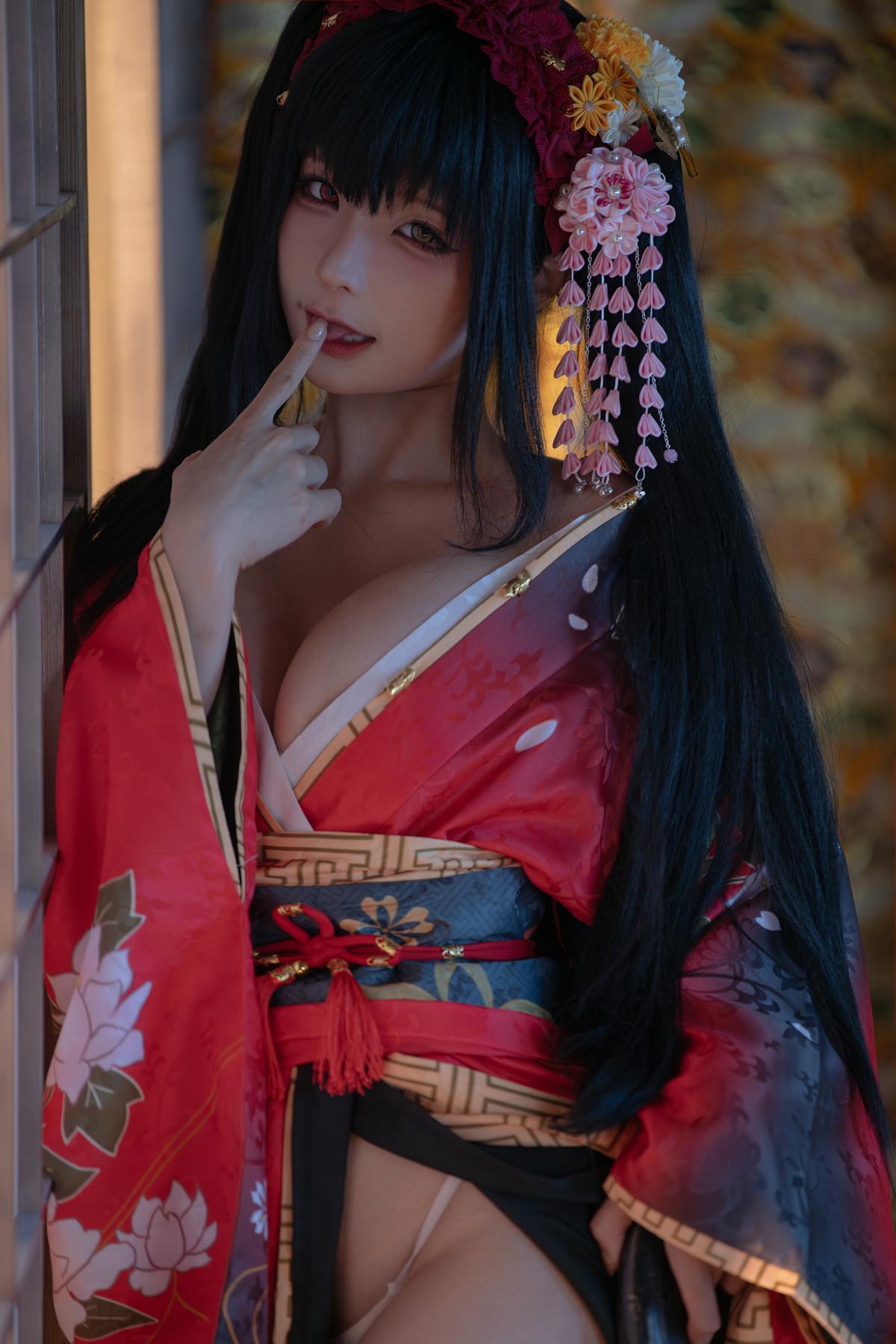 Cosplay 蠢沫沫Chunmomo 狂三和服 Kurumi Set.01(8)