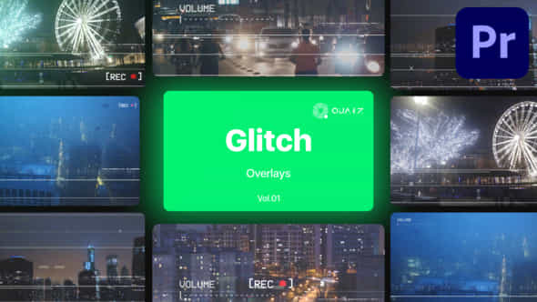 Glitch Overlays - VideoHive 48016924